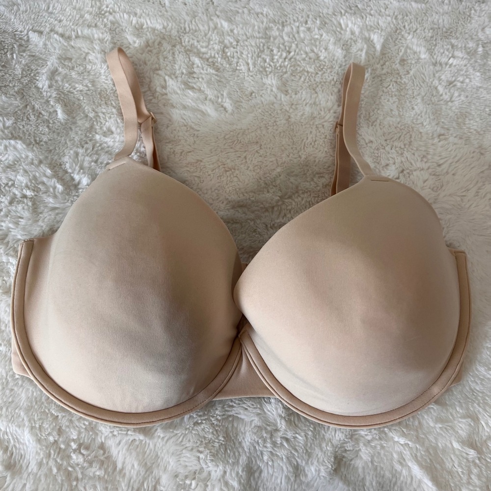 SKIMS 36DDD T-Shirt Bra Nude Smooth Underwire Everyday Seamless Comfort NWT